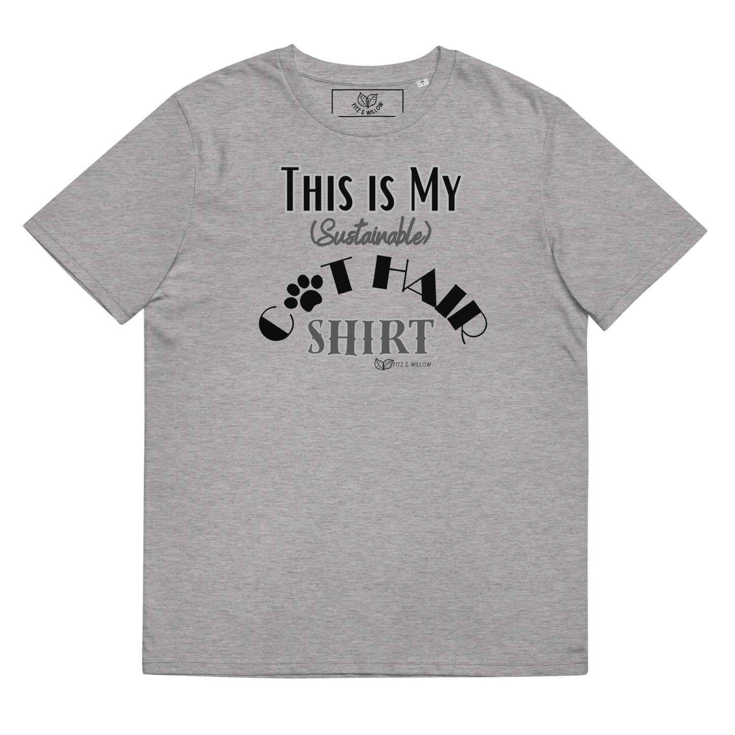 Cat Fur, unisex cat themed sustainable t-shirt - Fitz & Willow