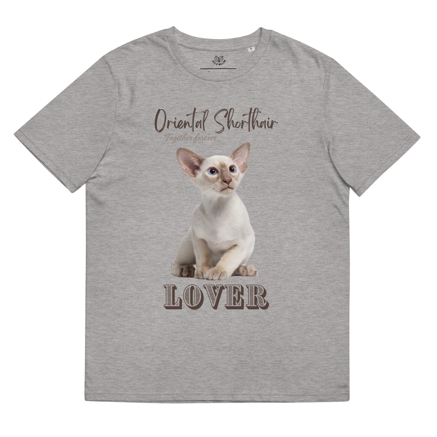 Oriental shorthair cat, unisex organic t-shirt - Fitz & Willow