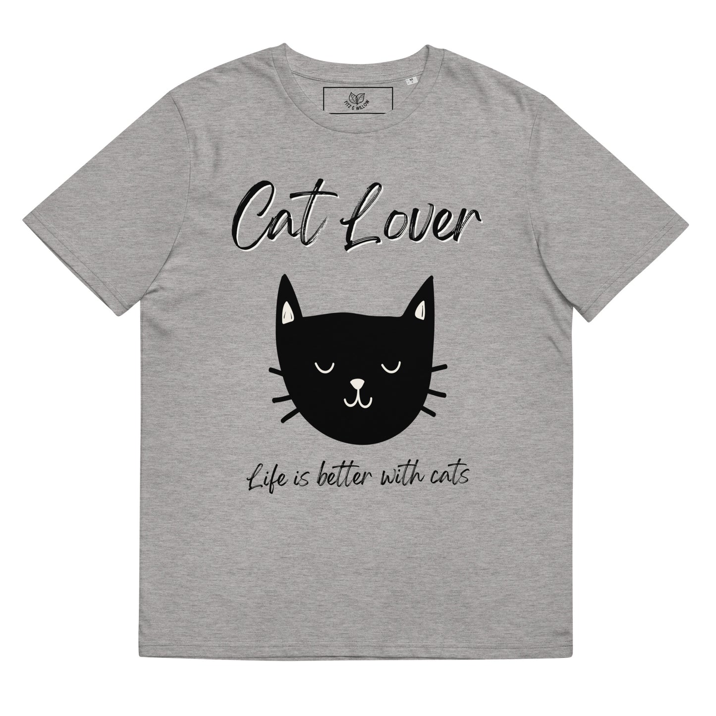 Life with Cats, Unisex organic cotton t-shirt - Fitz & Willow