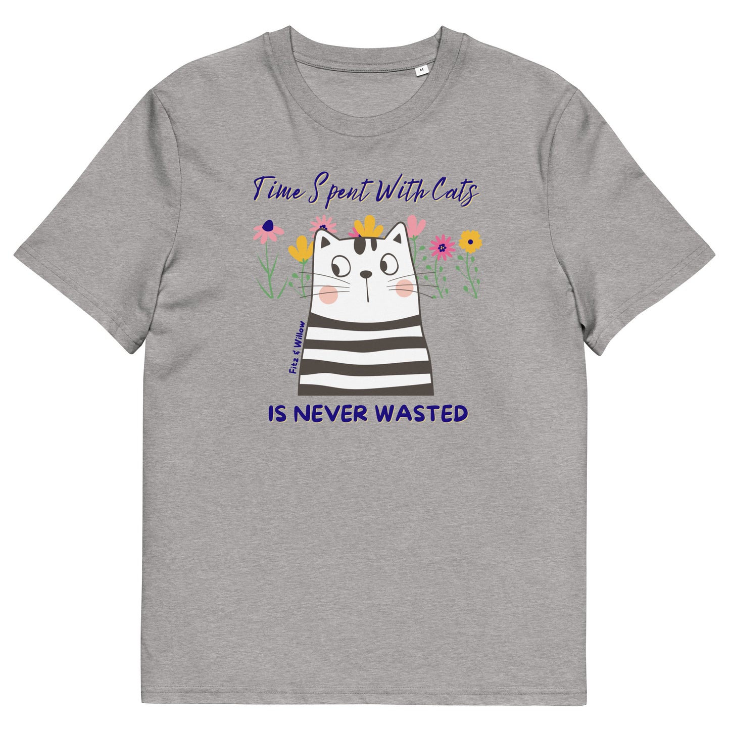 Funny cat women t-shirt, sustainable - Fitz & Willow