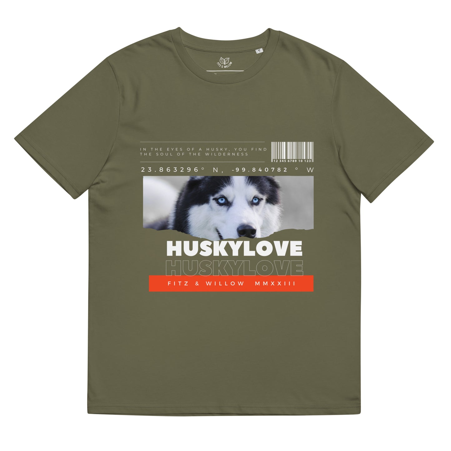 Husky love, unisex organic cotton t-shirt - Fitz & Willow