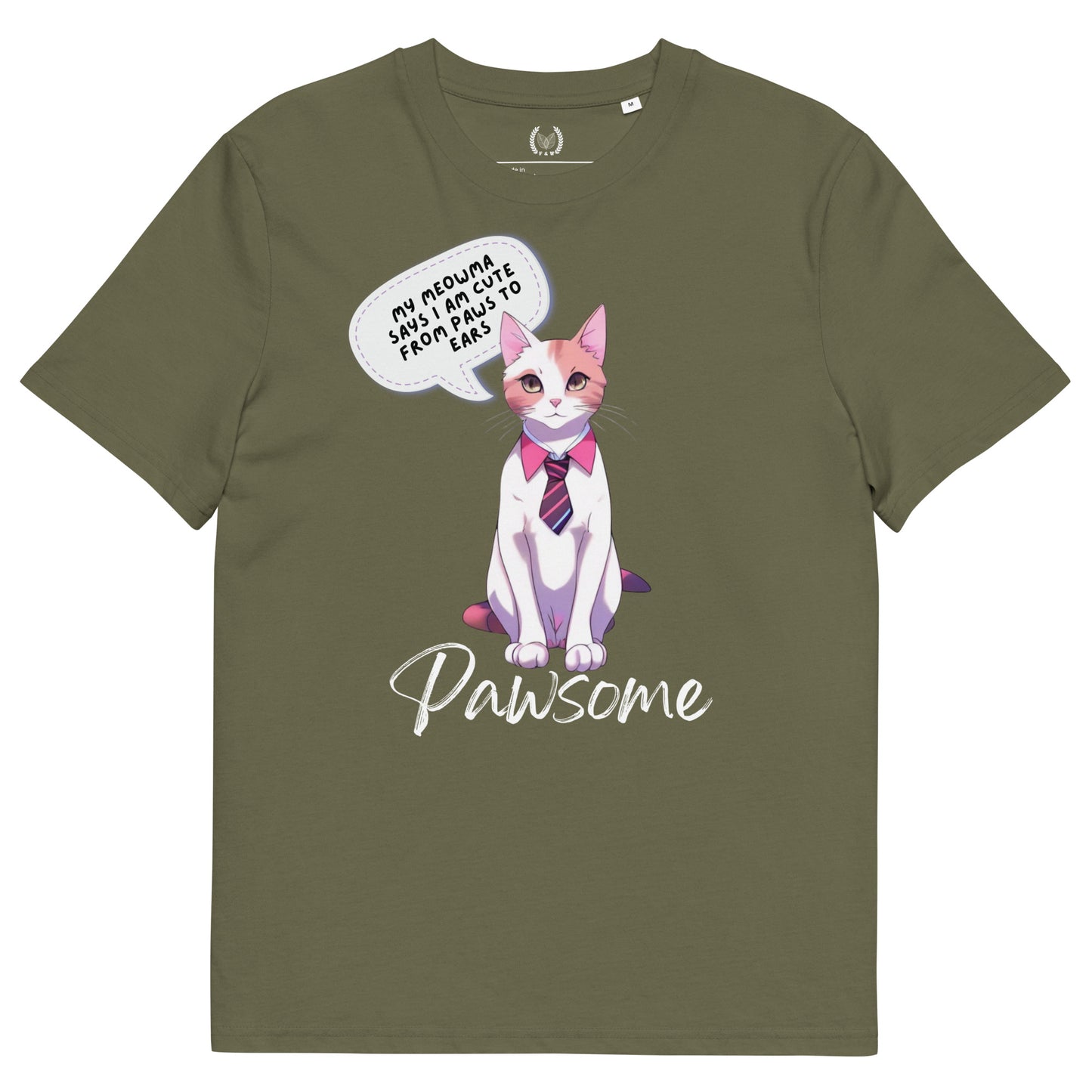 Pawsome Cats, organic cotton t-shirt - Fitz & Willow