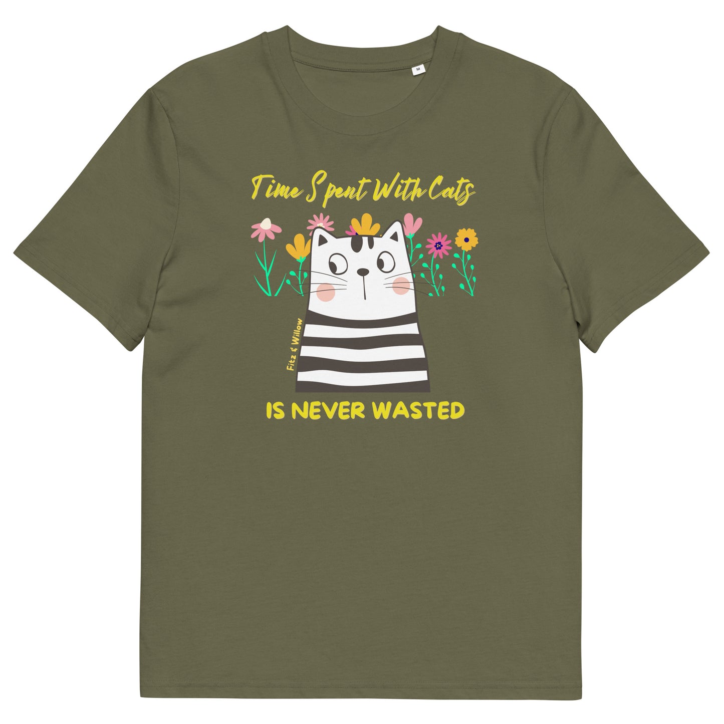 Funny cat women t-shirt, sustainable - Fitz & Willow