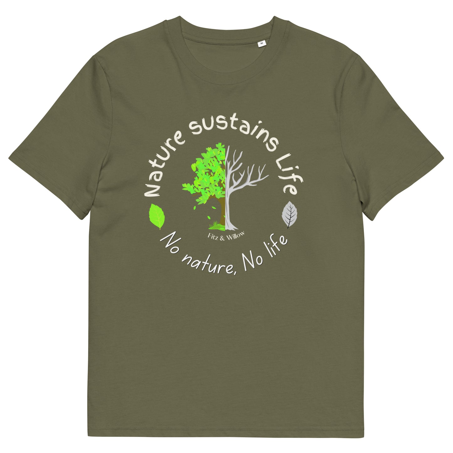 Nature is Life, Unisex organic cotton t-shirt - Fitz & Willow