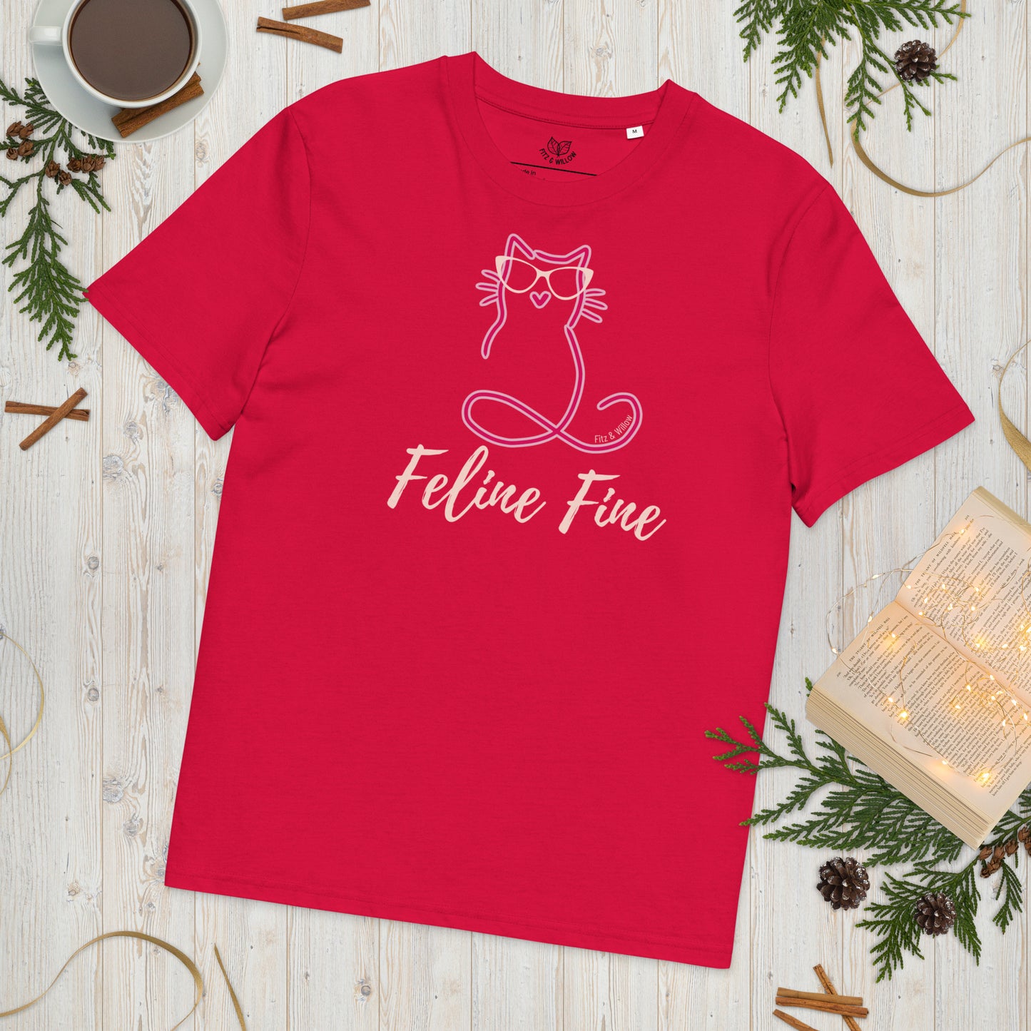 Feline Fine. organic cotton t-shirt - Fitz & Willow