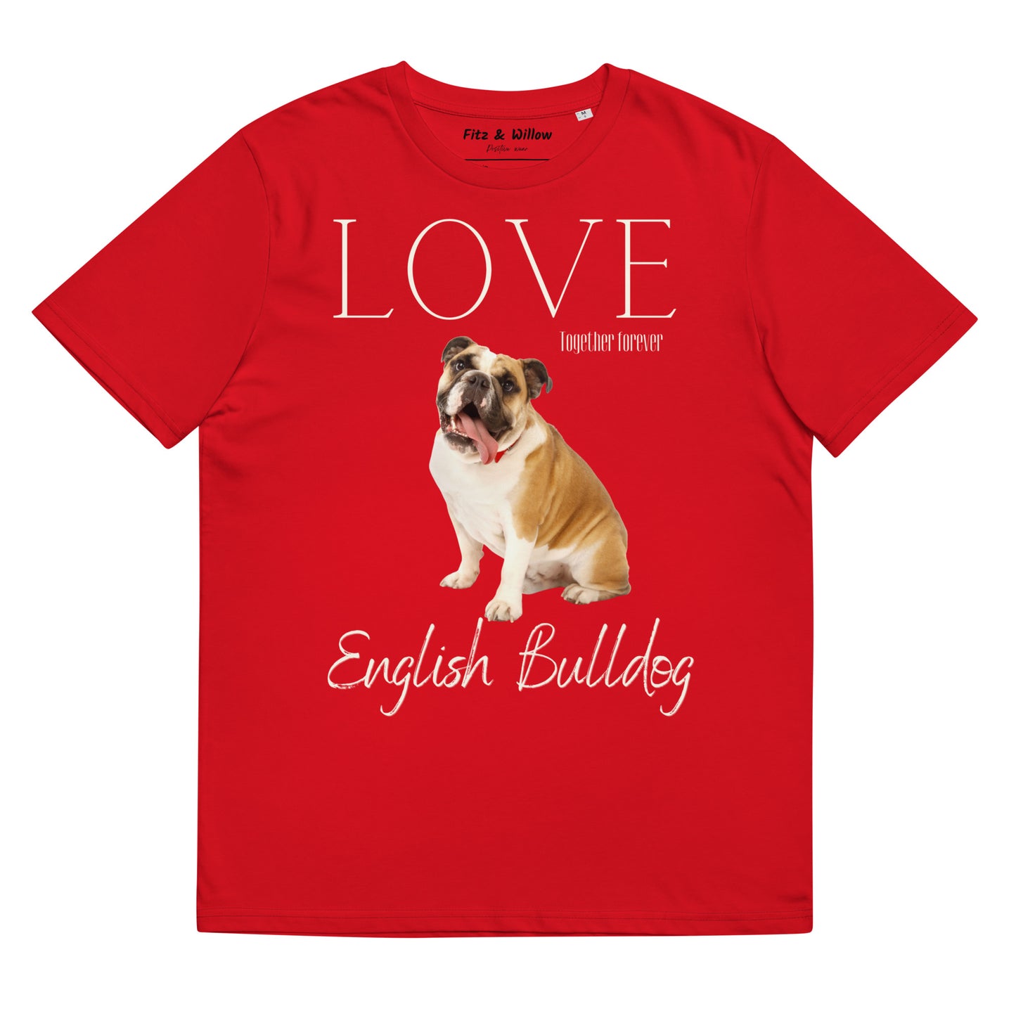 English Bulldog Lovers, sustainable t-shirt - Fitz & Willow