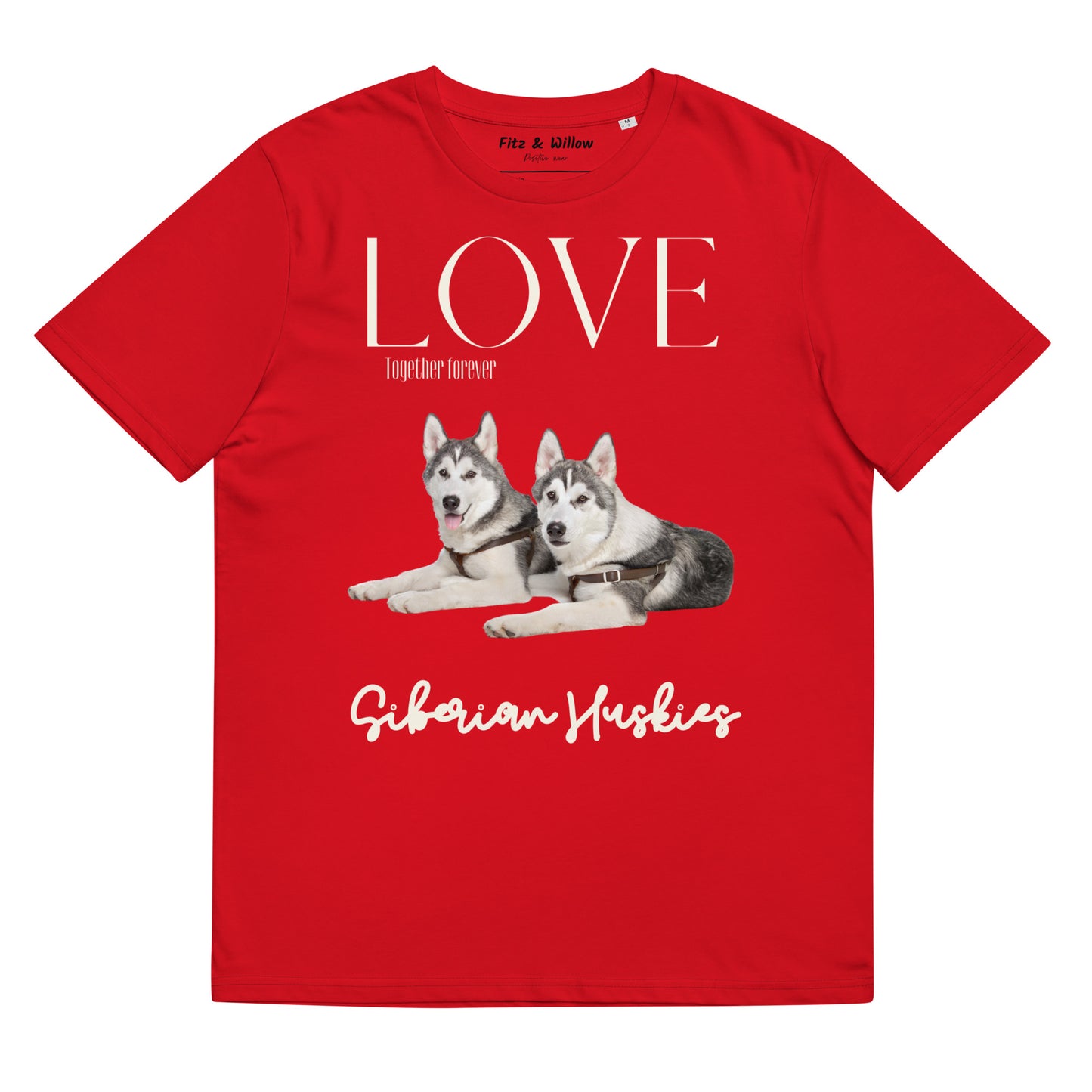 Siberian Huskies organic cotton t-shirt - Fitz & Willow