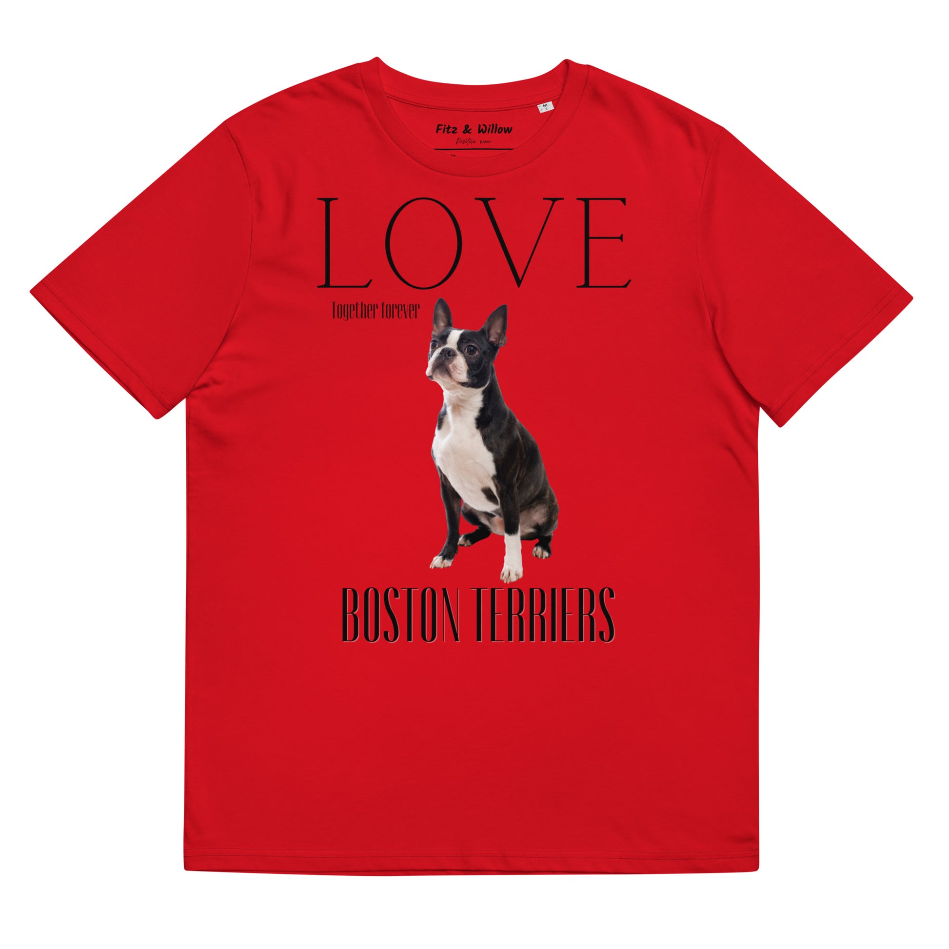 Boston Terrier Lovers organic t-shirt - Fitz & Willow