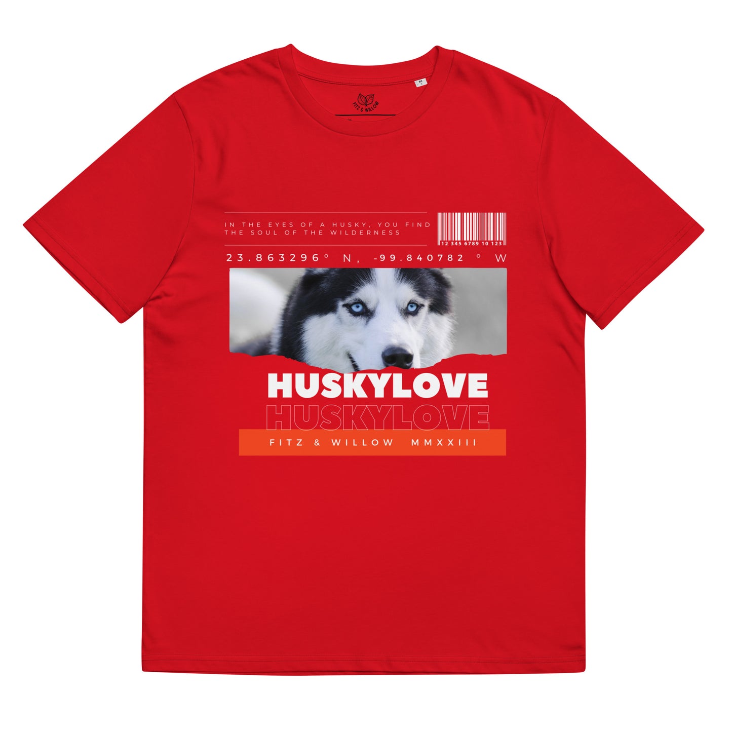 Husky love, unisex organic cotton t-shirt - Fitz & Willow