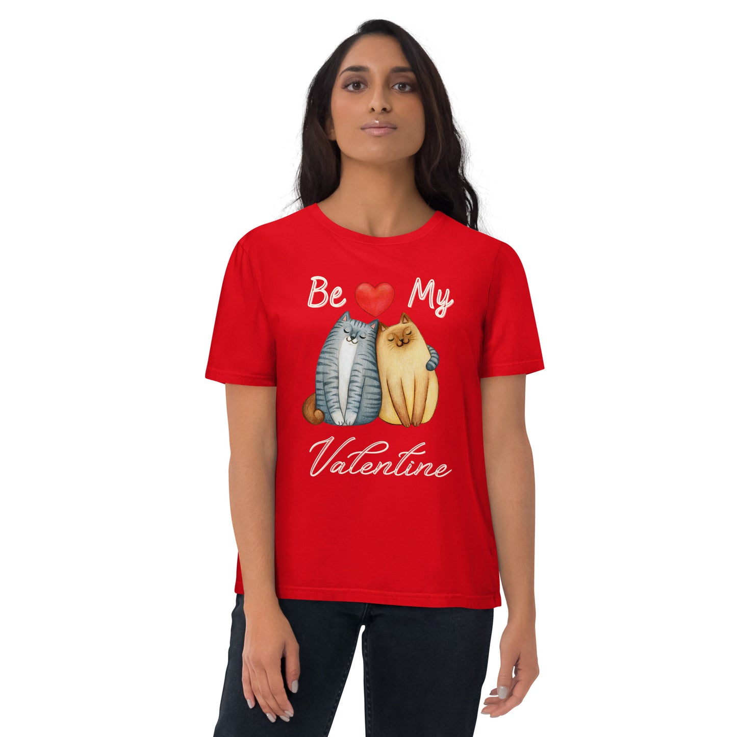 Unisex organic cotton t-shirt, Be my Valentine - Fitz & Willow