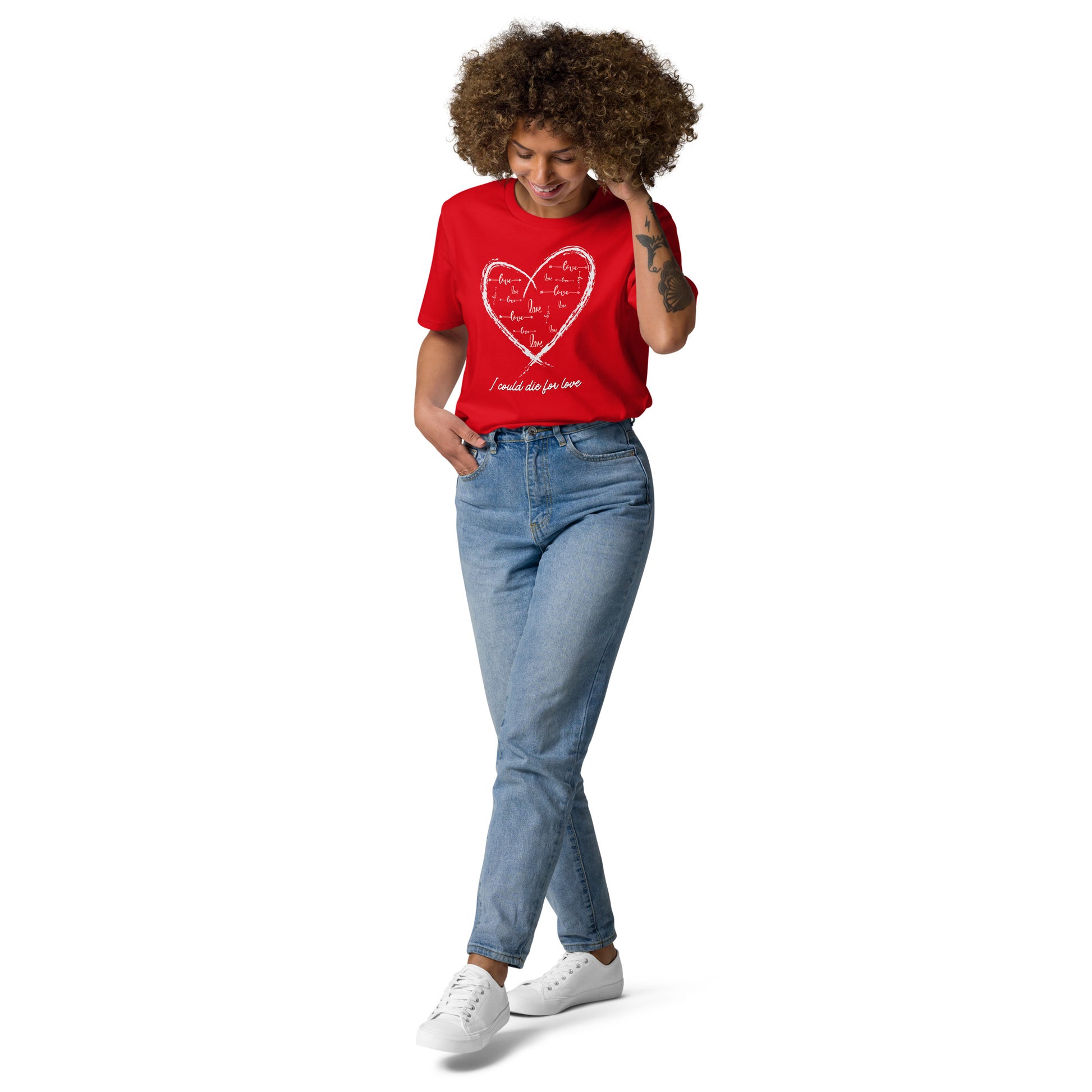 Unisex sustainable t-shirt, Only Love heart - Fitz & Willow