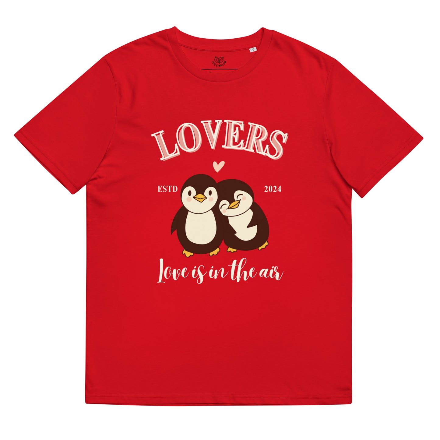 Penguin Lovers, Unisex organic t-shirt - Fitz & Willow