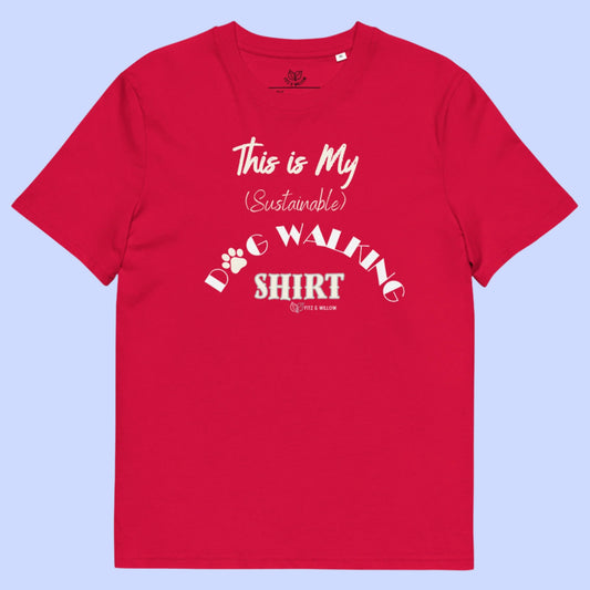 Dog Walking, Unisex organic cotton t-shirt - Fitz & Willow