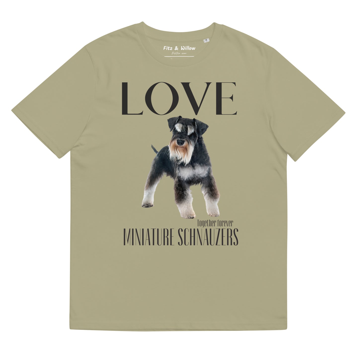 Miniature Schnauzer Lovers sustainable t-shirt - Fitz & Willow