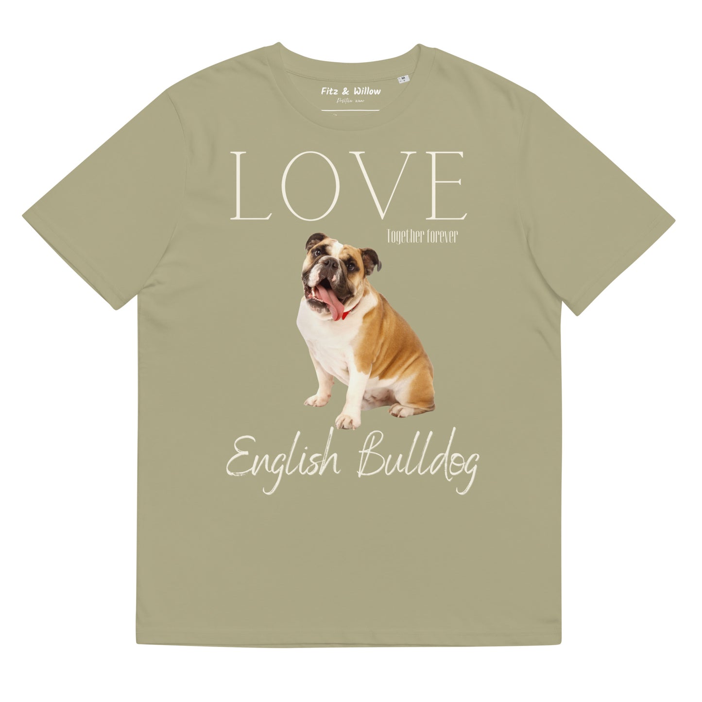 English Bulldog Lovers, sustainable t-shirt - Fitz & Willow