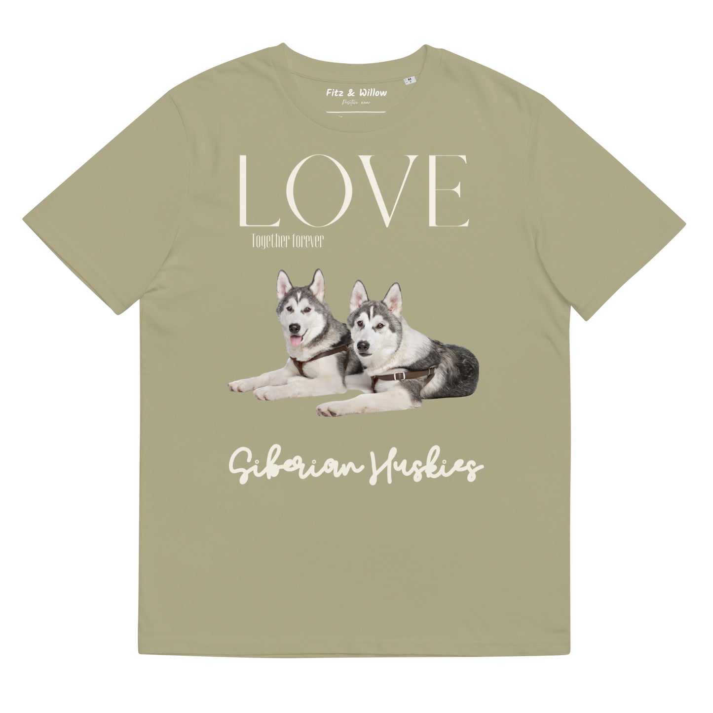 Siberian Huskies organic cotton t-shirt - Fitz & Willow