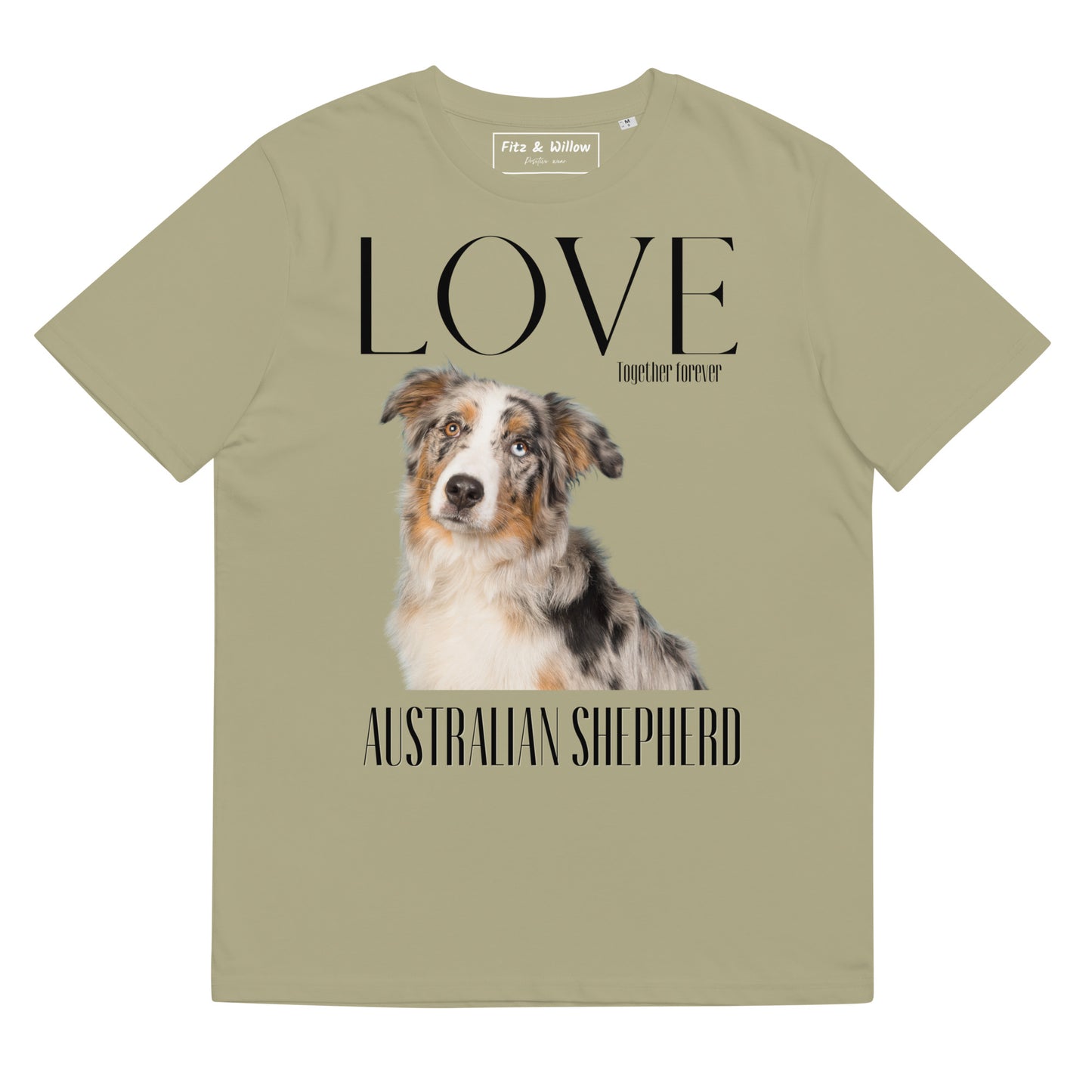 Organic cotton t-shirt Australian Shepherd Lovers - Fitz & Willow