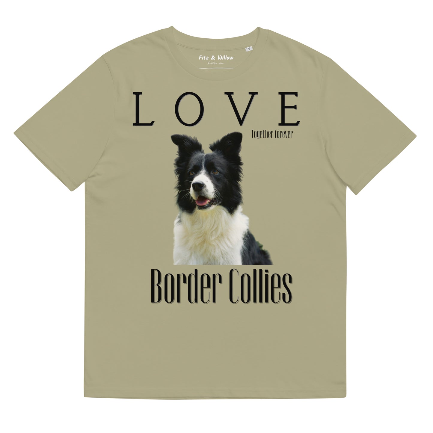 Border Collie Lovers organic cotton t-shirt - Fitz & Willow