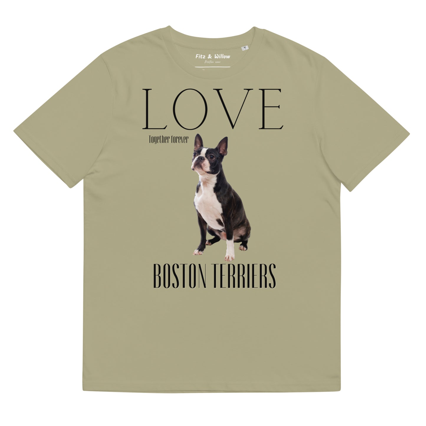 Boston Terrier Lovers organic t-shirt - Fitz & Willow