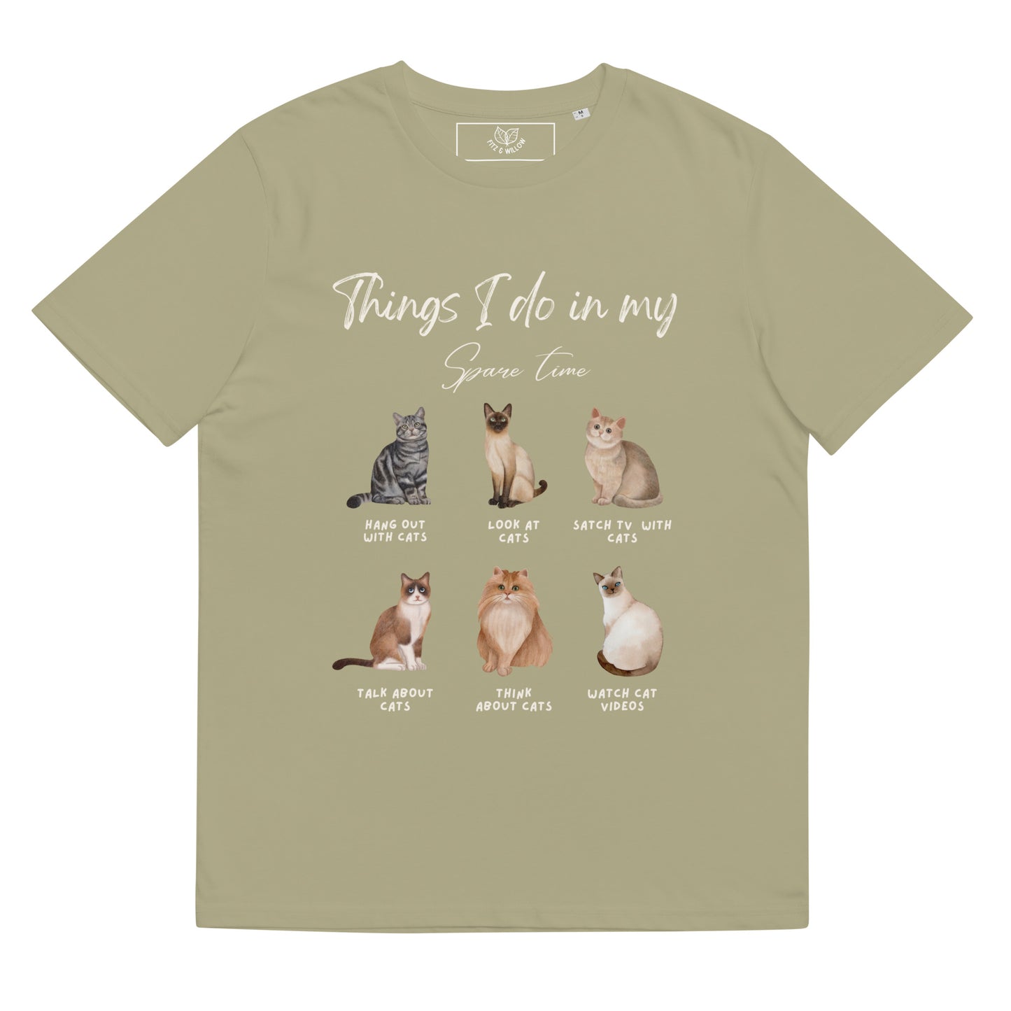 Felines, Unisex organic cotton t-shirt - Fitz & Willow