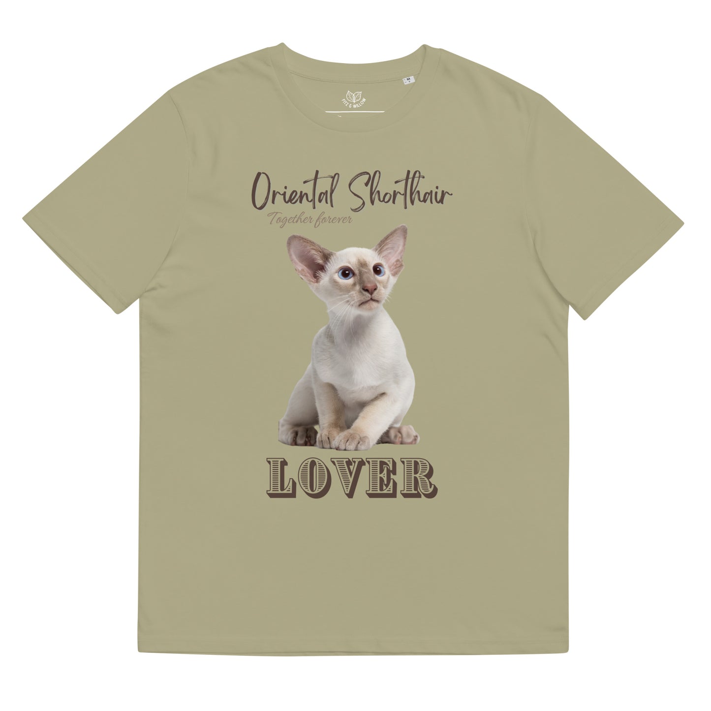 Oriental shorthair cat, unisex organic t-shirt - Fitz & Willow