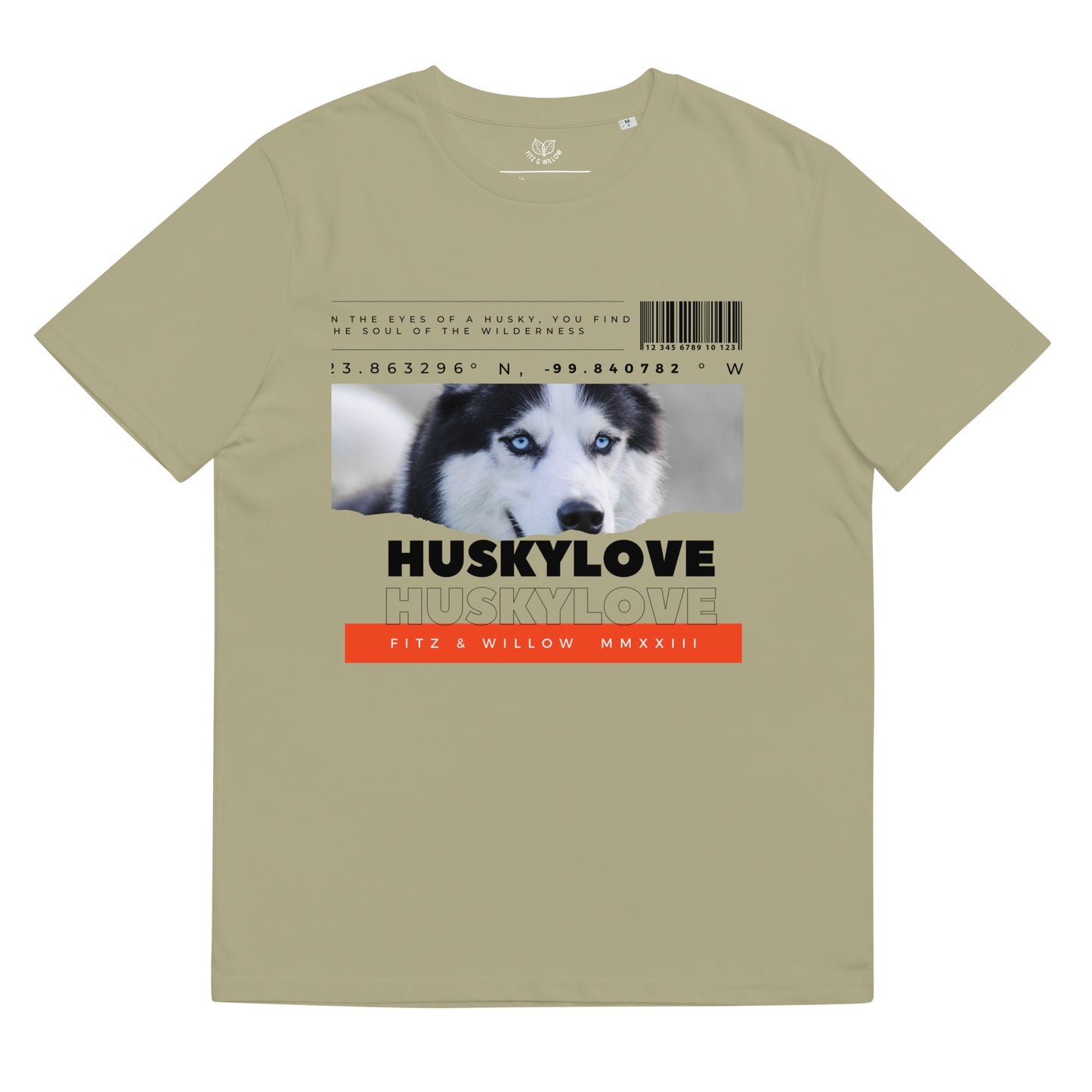 Husky love, unisex organic cotton t-shirt - Fitz & Willow