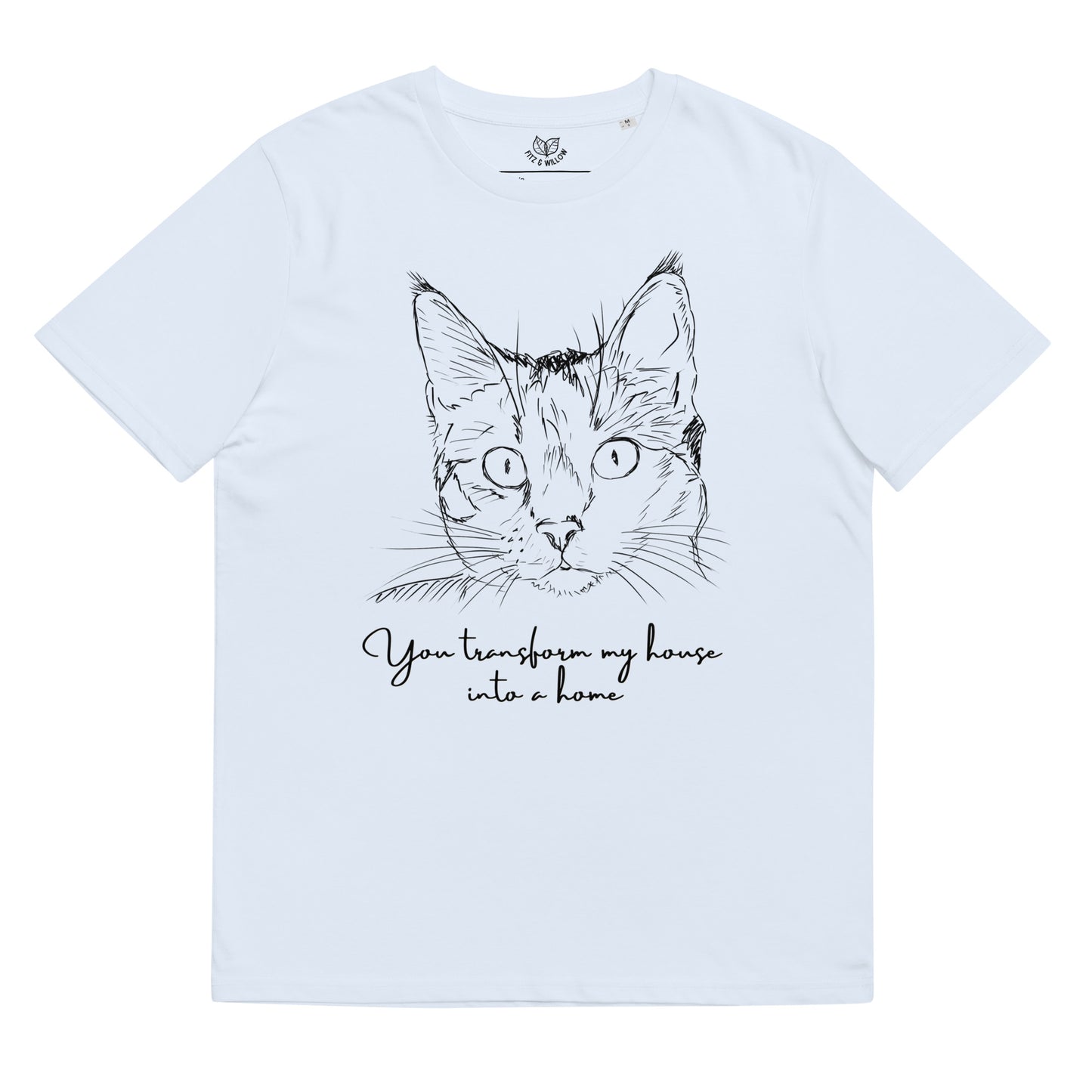 Cat print unisex sustainable t-shirt - Fitz & Willow