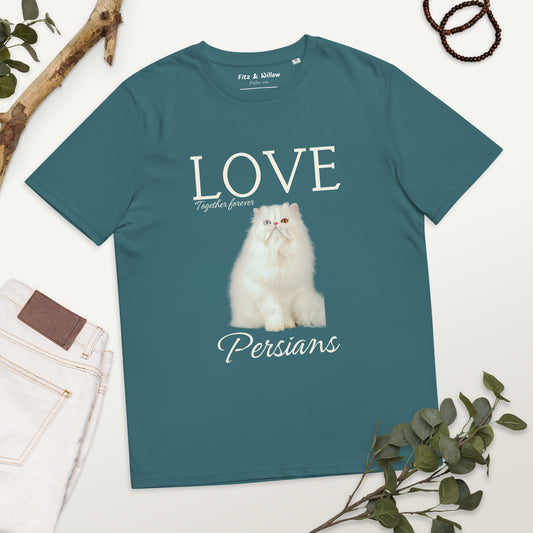 Persian Cat Lovers, organic cotton t-shirt - Fitz & Willow