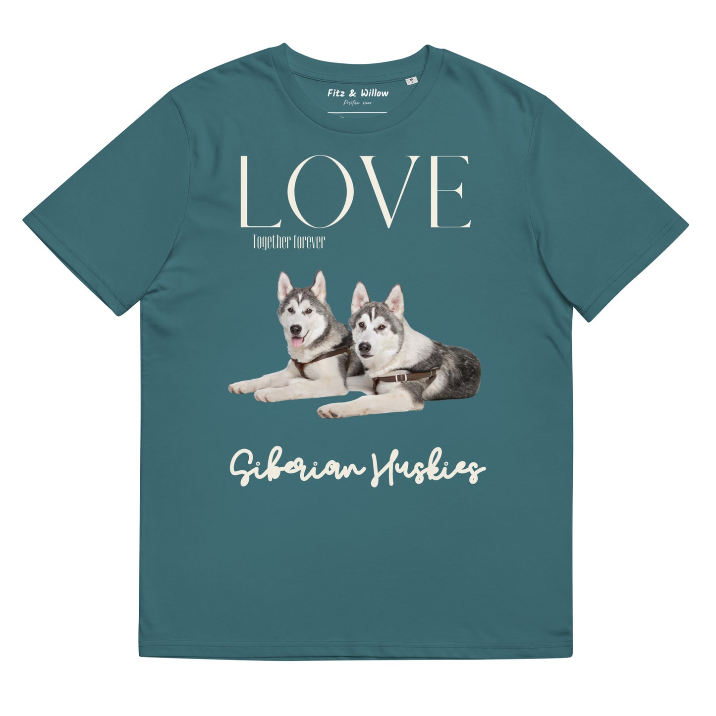 Siberian Huskies organic cotton t-shirt - Fitz & Willow