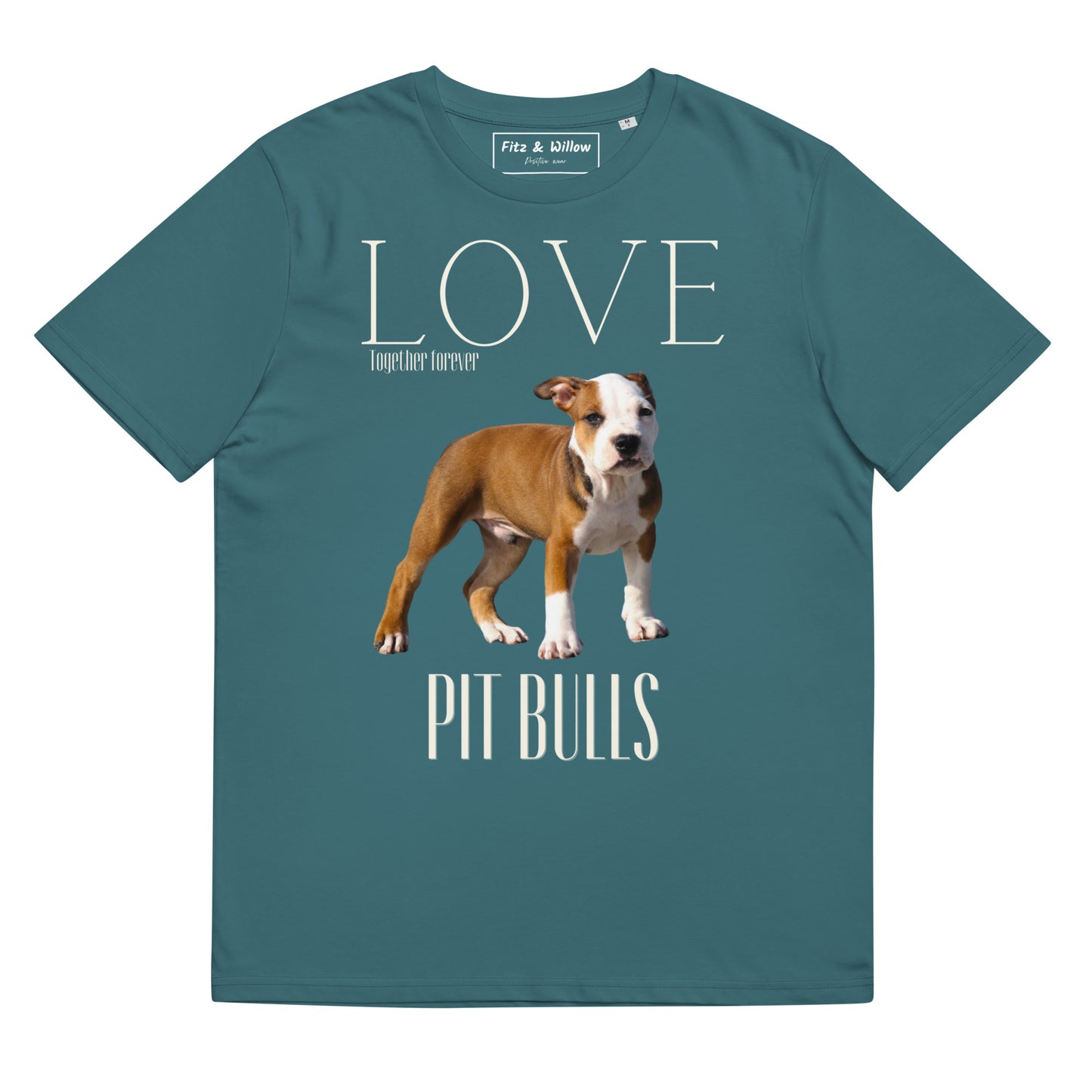 Pit Bulls lovers sustainable t-shirt - Fitz & Willow