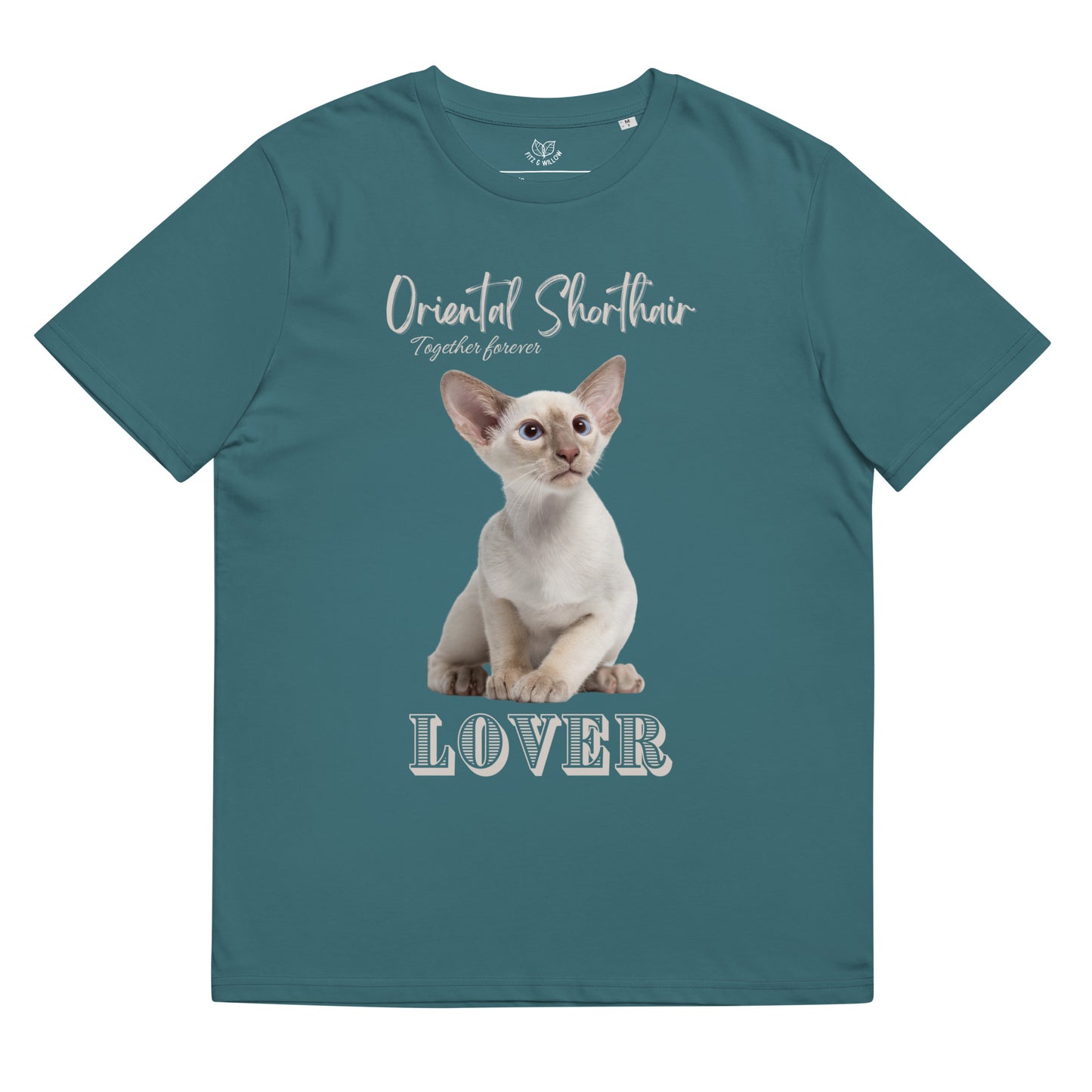 Oriental shorthair cat, unisex organic t-shirt - Fitz & Willow