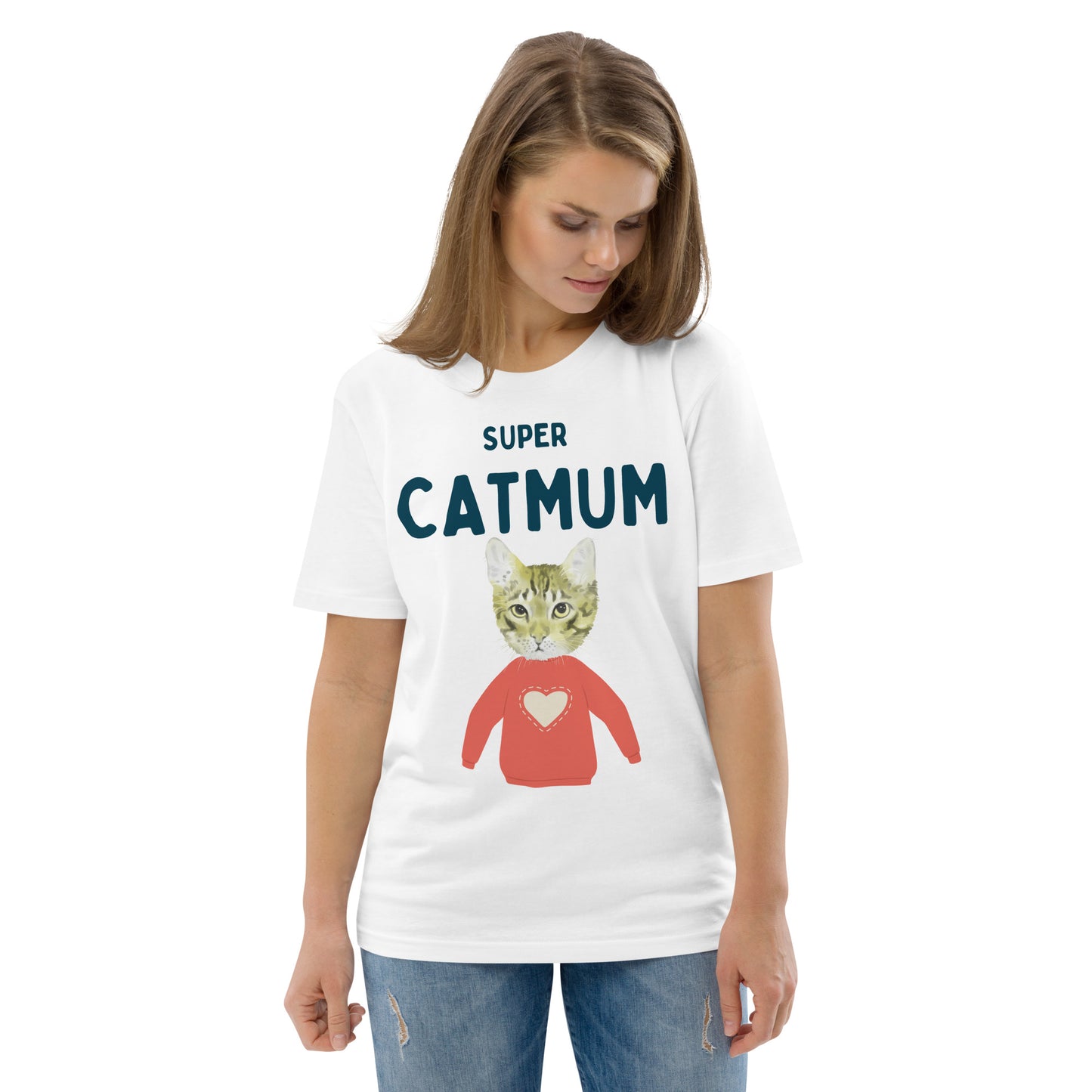 Super Cat Mum, sustainable cotton t-shirt - Fitz & Willow