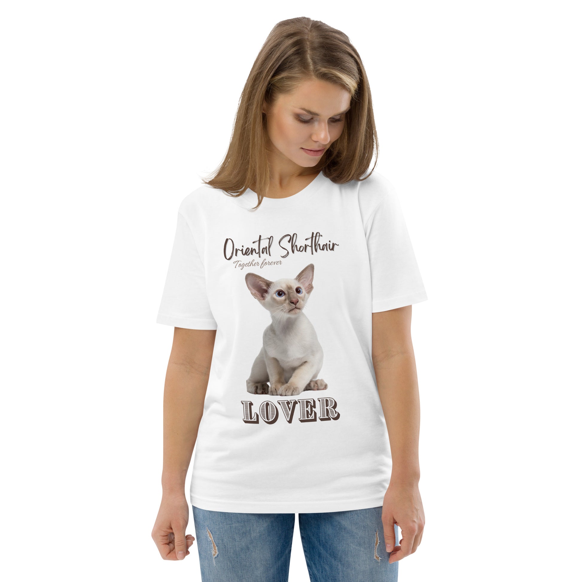 Oriental shorthair cat, unisex organic t-shirt - Fitz & Willow