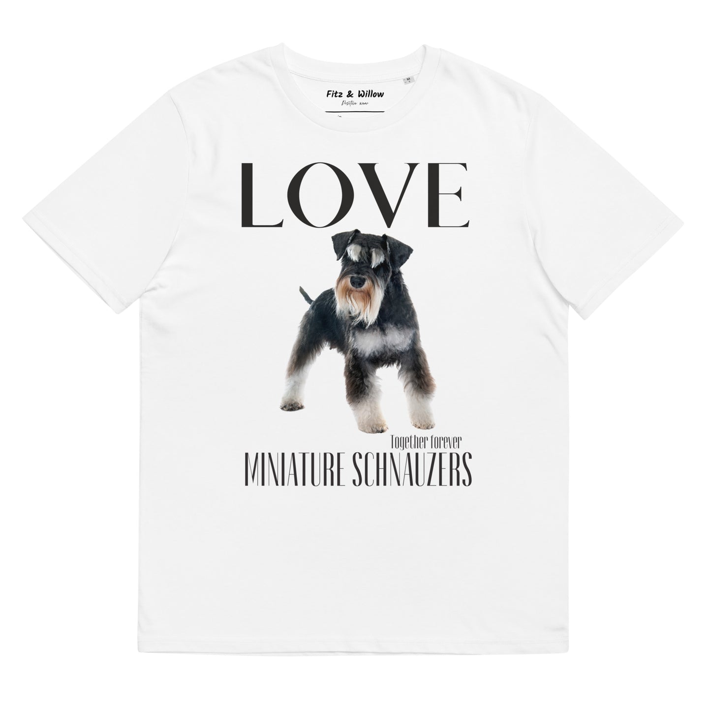 Miniature Schnauzer Lovers sustainable t-shirt - Fitz & Willow