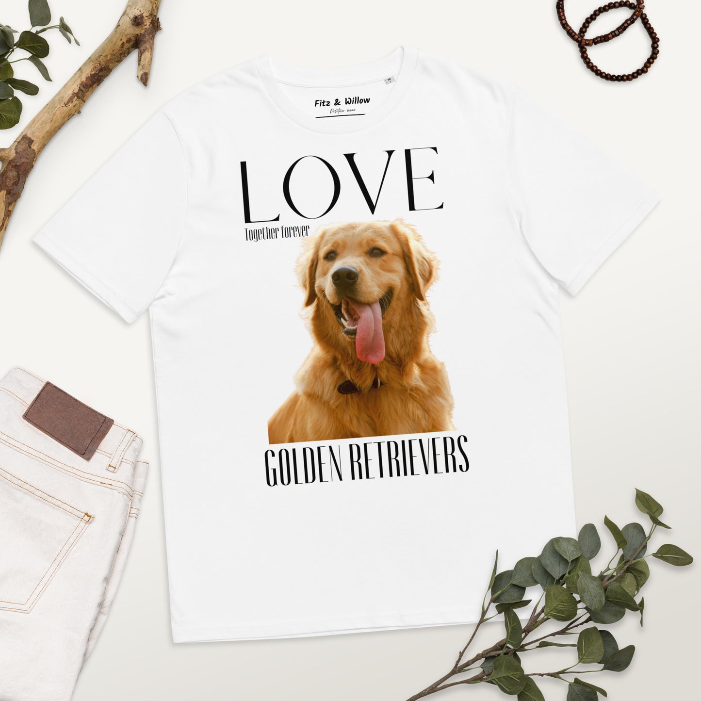 Golden Retriever organic t-shirt - Fitz & Willow