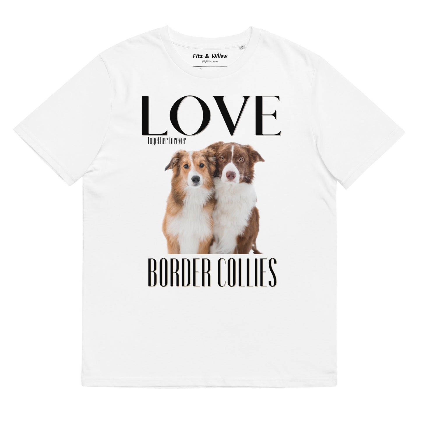 Border Collie lovers sustainable t-shirt - Fitz & Willow