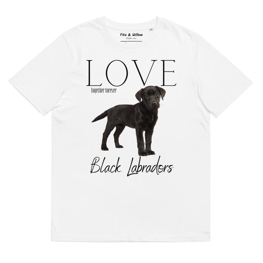 Black Labrador lover sustainable t-shirt - Fitz & Willow