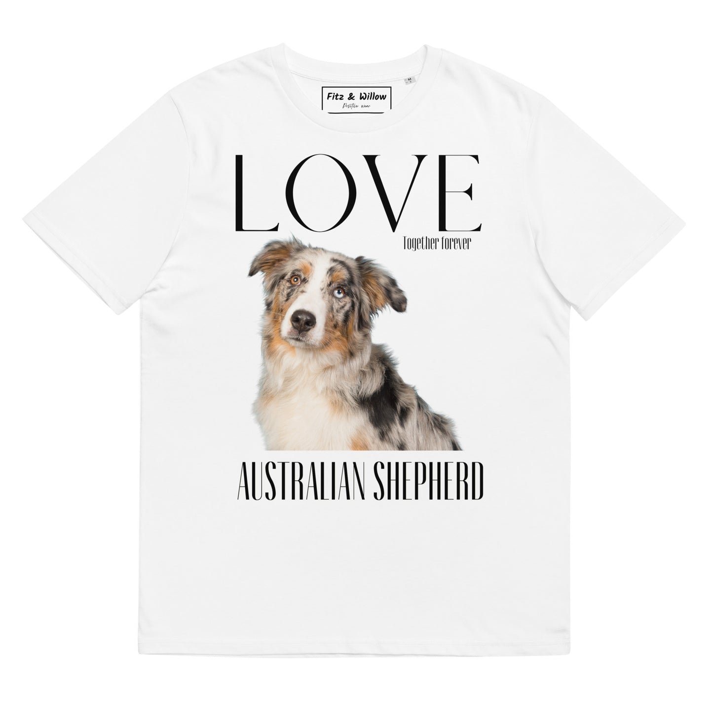 Organic cotton t-shirt Australian Shepherd Lovers - Fitz & Willow