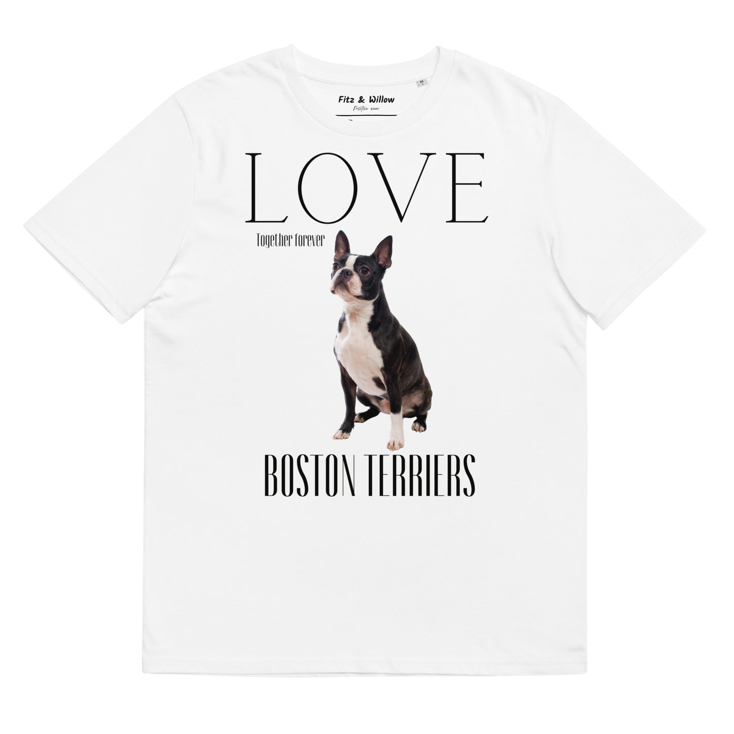 Boston Terrier Lovers organic t-shirt - Fitz & Willow