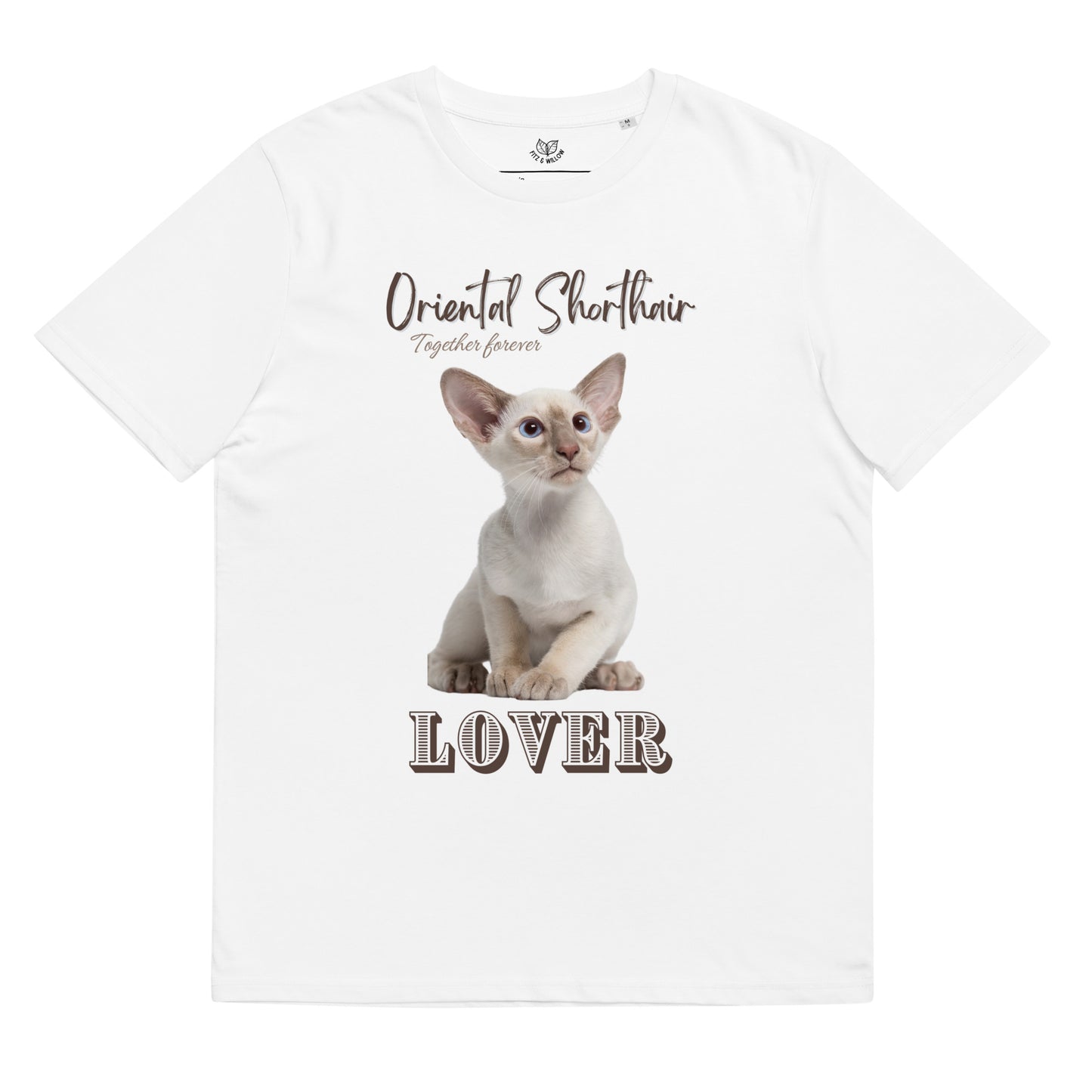 Oriental shorthair cat, unisex organic t-shirt - Fitz & Willow