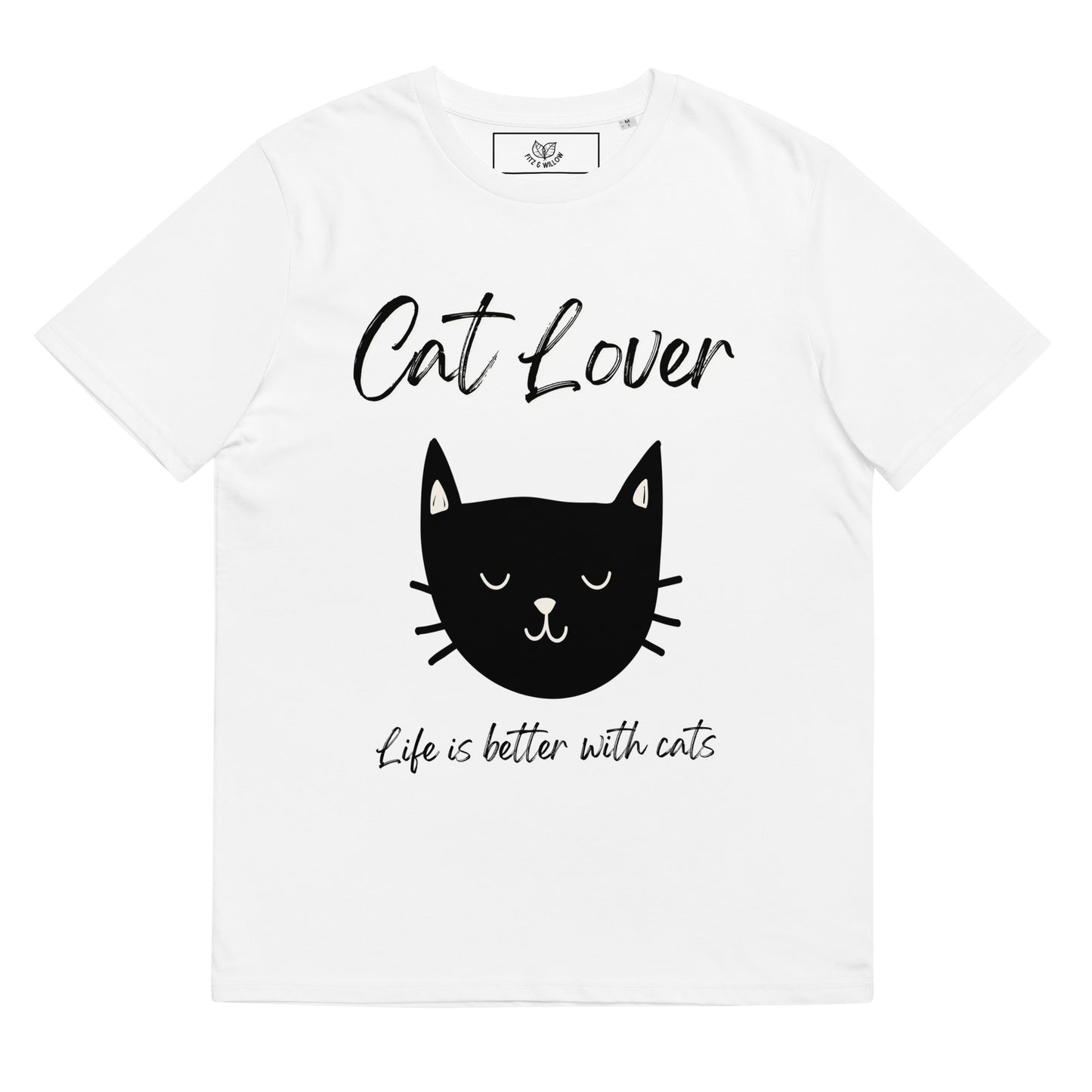 Life with Cats, Unisex organic cotton t-shirt - Fitz & Willow