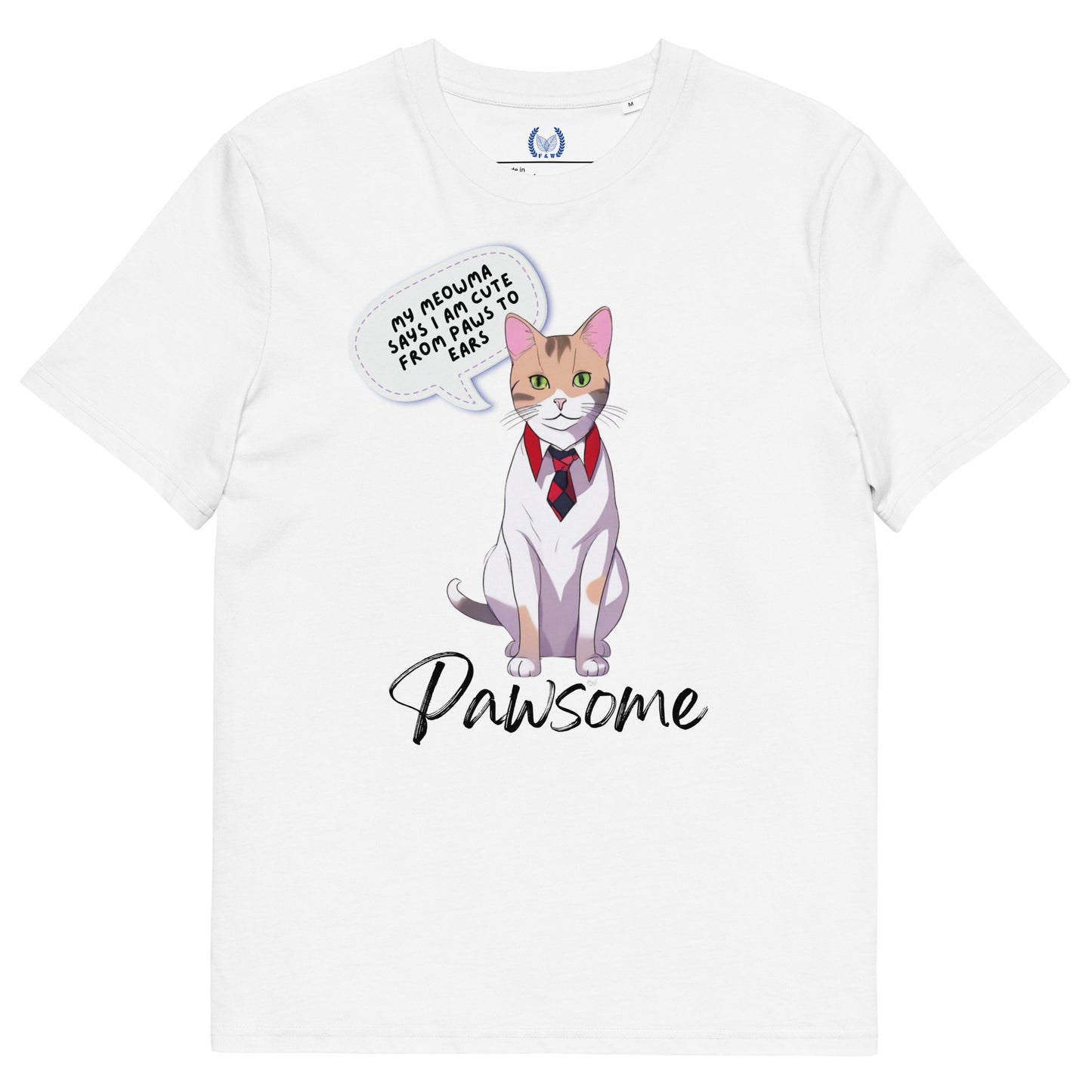 Pawsome Cats, organic cotton t-shirt - Fitz & Willow