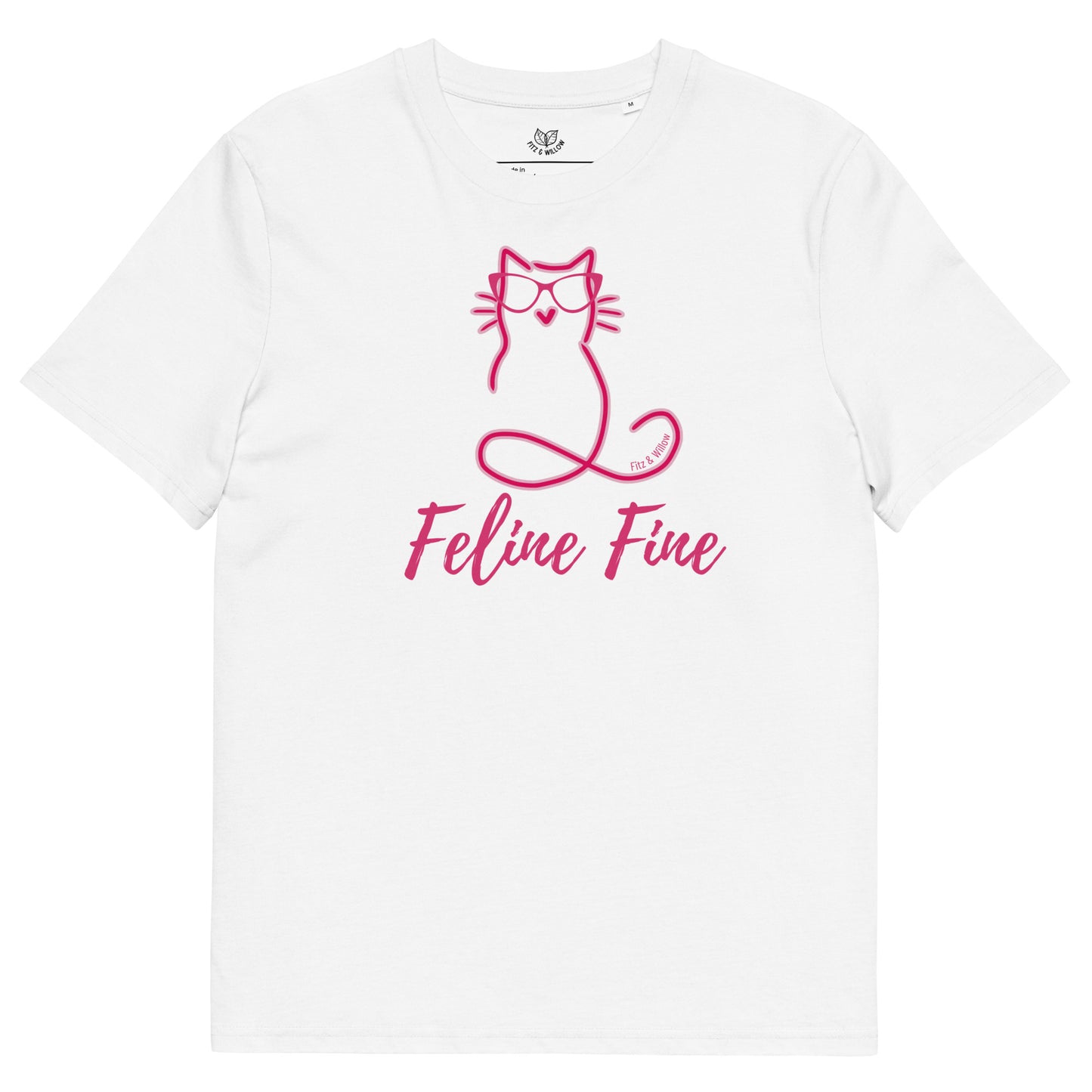 Feline Fine. organic cotton t-shirt - Fitz & Willow