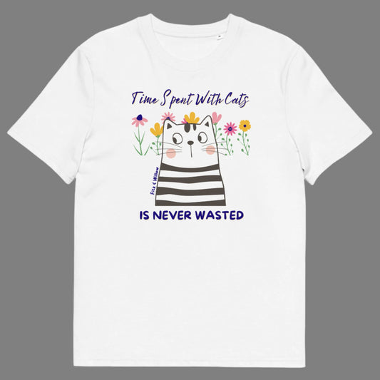 Funny cat women t-shirt, sustainable - Fitz & Willow