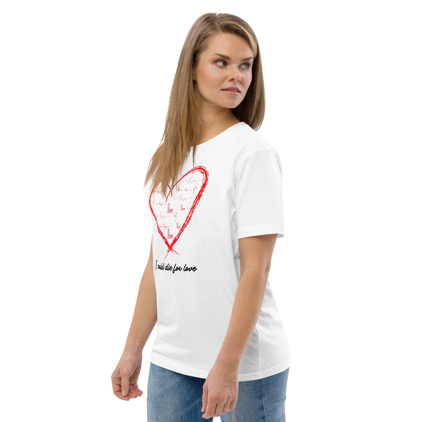 Unisex sustainable t-shirt, Only Love heart - Fitz & Willow