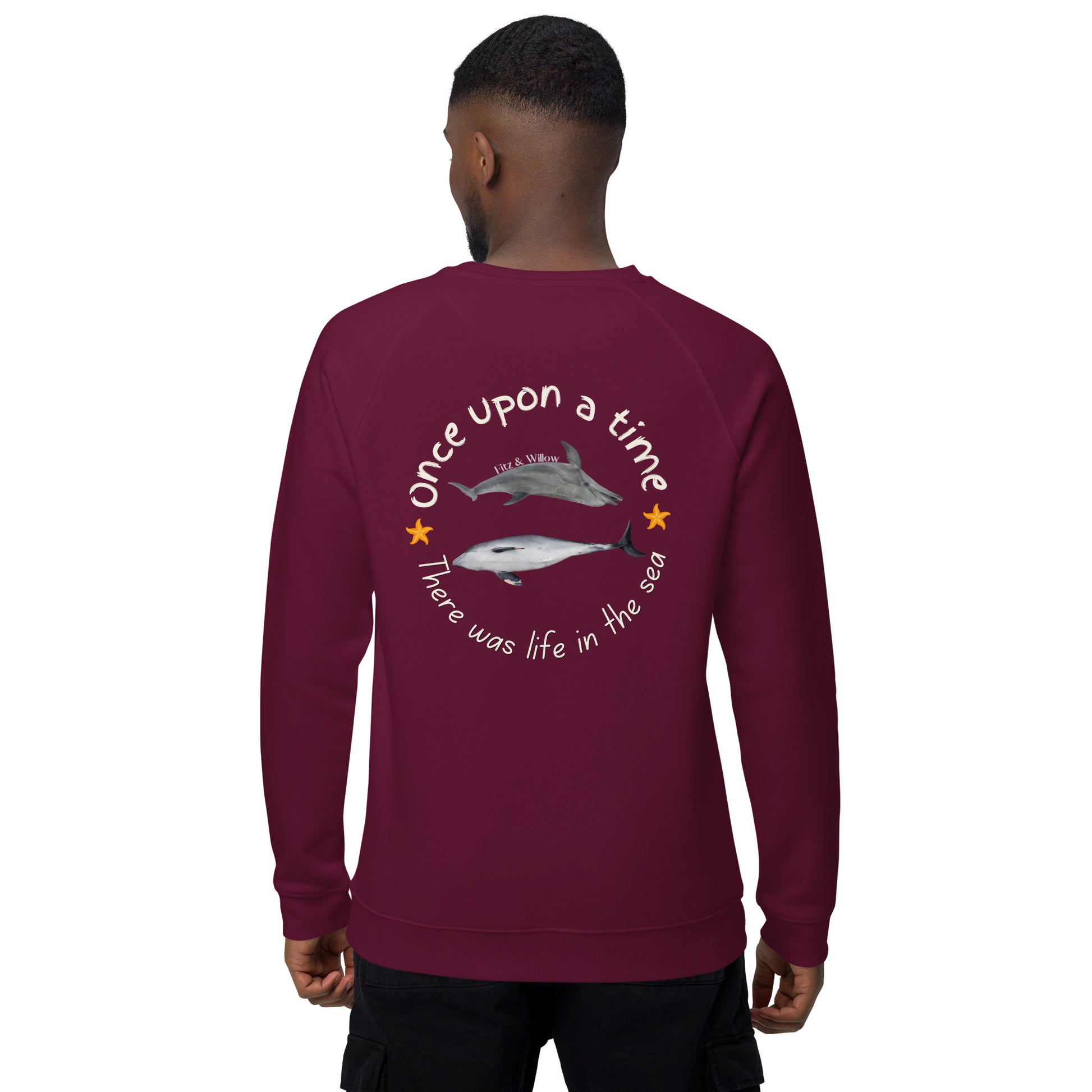 Protect Oceans, organic raglan sweatshirt - Fitz & Willow