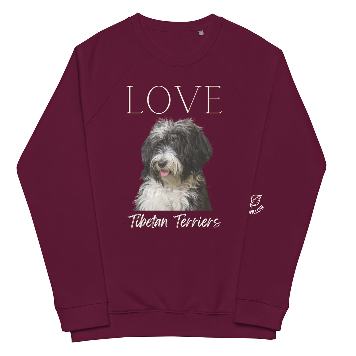 Tibetan Terrier lovers, raglan sweatshirt - Fitz & Willow