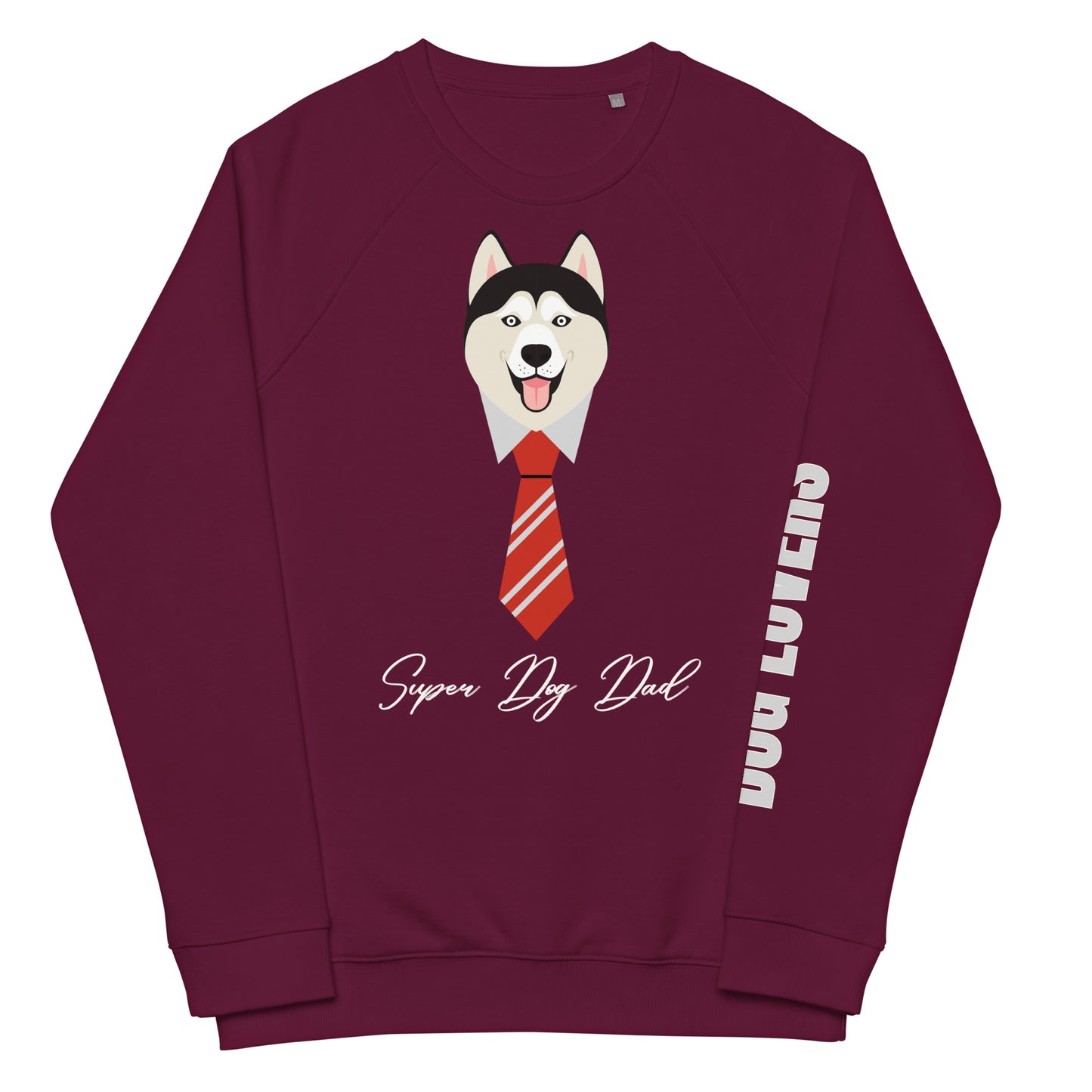 Dog Dad, sustainable raglan sweatshirt - Fitz & Willow