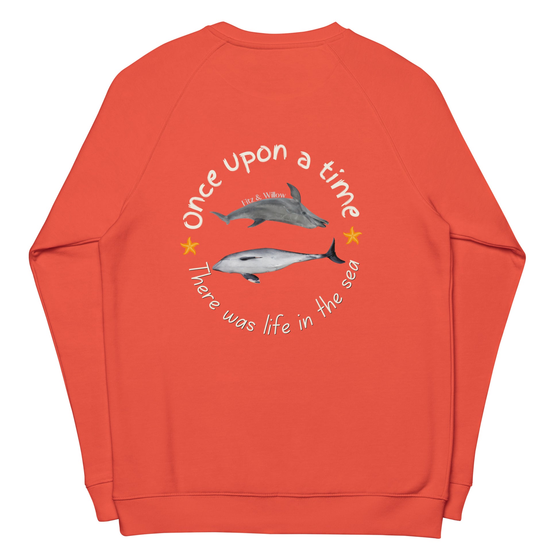 Protect Oceans, organic raglan sweatshirt - Fitz & Willow