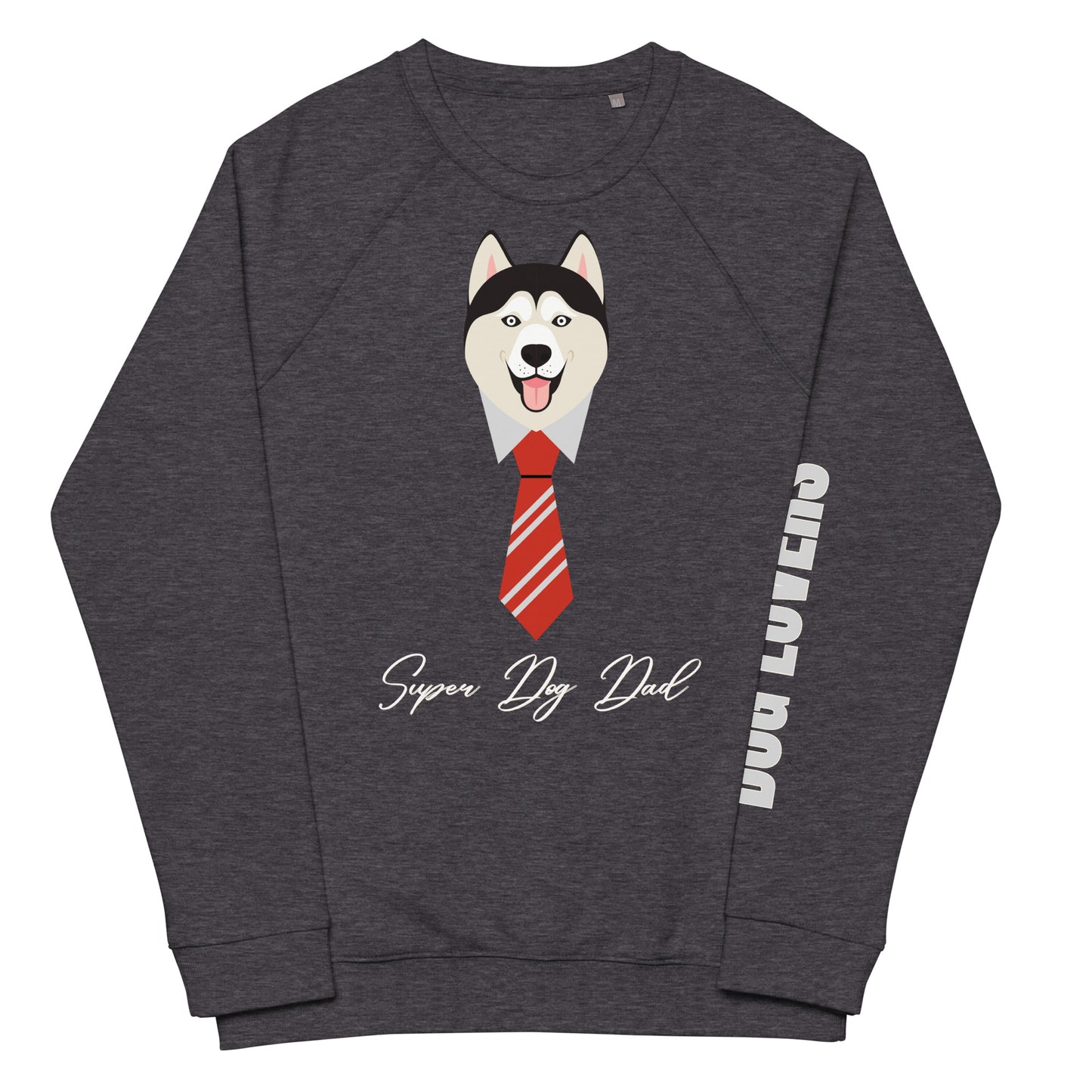 Dog Dad, sustainable raglan sweatshirt - Fitz & Willow